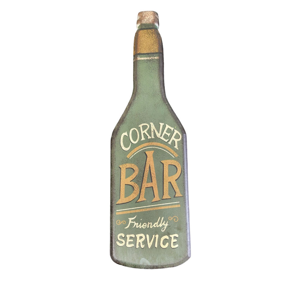 Corner Bar Decor 2 piece Set
